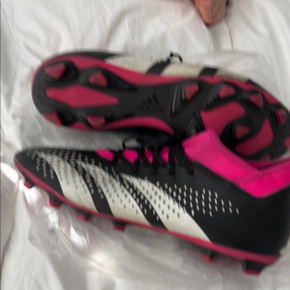 Adidas Black and Pink Athletic Shoes for Performance